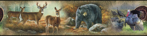 York Wallcoverings - Bordura wildlife medley | 12,7 x 4,57 cm