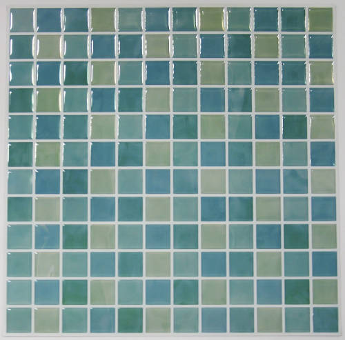 Ka International - Placi mozaic blue mosaic | 4 placi de 26,7 cm x 26,7 cm