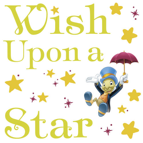 York Wallcoverings - Sticker citate wish upon a star | 59,9 x 37 cm