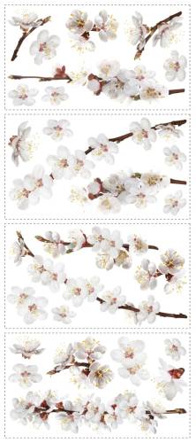 York Wallcoverings - Sticker decorativ dogwood flowers | 4 colite de 25,4 cm x 45,7 cm