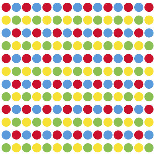 York Wallcoverings - Sticker decorativ primary confetti dots | 4 colite de 25,4 cm x 45,7 cm