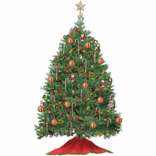 York Wallcoverings - Sticker gigant build a christmas tree | 2 colite de 101,6 cm x 45,7 cm