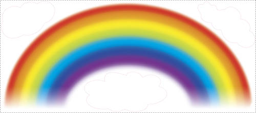 York Wallcoverings - Sticker gigant over the rainbow | 106,7 x 55,9 cm