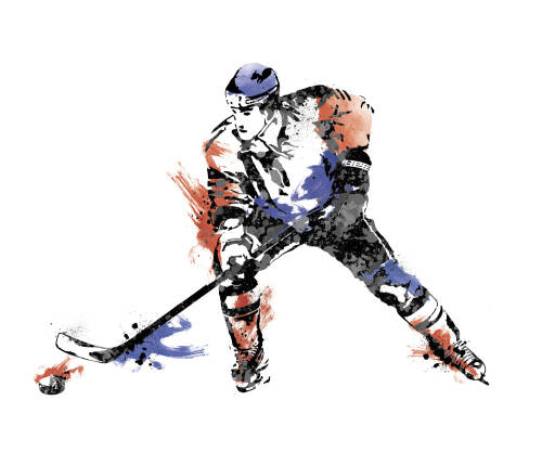 York Wallcoverings - Sticker hockey champion - baieti | 45,7 cm x 101,6 cm