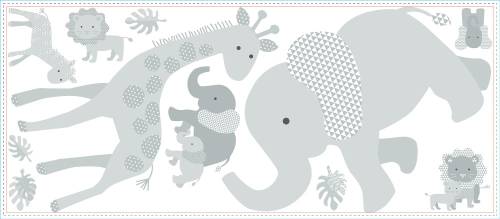 York Wallcoverings - Stickere baby safari animals | 1 colita 45,7 x 101, 6 cm