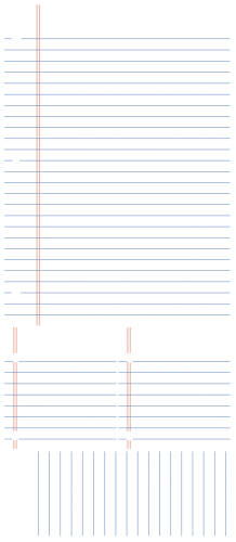 York Wallcoverings - Tabla de scris lined notebook | 1 colita de 45,7 cm x 101,6 cm