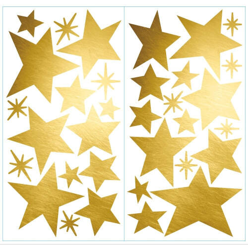 York Wallcoverings - Tabla de scris star cu folie lucioasa | 2 colite de 22,8 cm x 44,1 cm