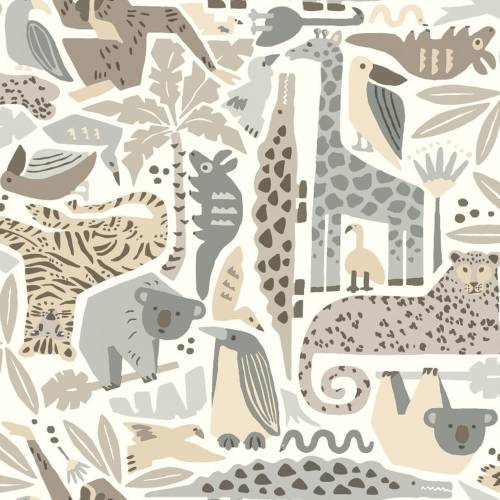 York Wallcoverings - Tapet jungle puzzle | dw2302