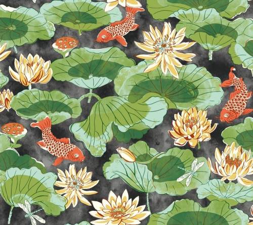 York Wallcoverings - Tapet lotus lake | wc7560