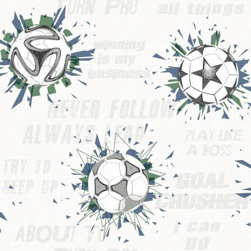 York Wallcoverings - Tapet soccer ball blast | ki0575