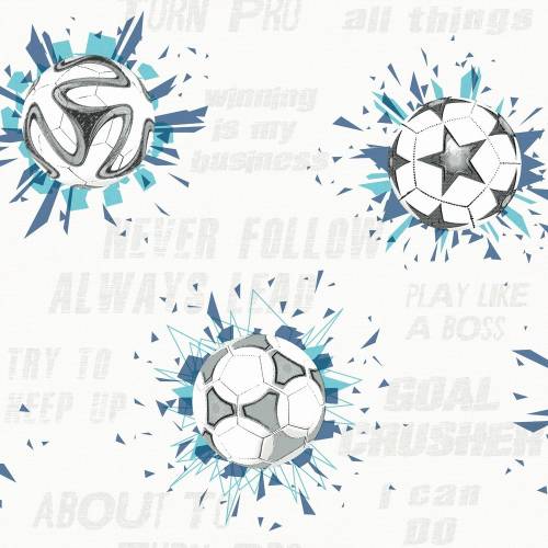 York Wallcoverings - Tapet soccer ball blast | ki0577