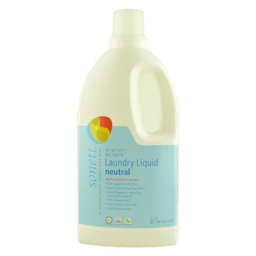 Detergent lichid pentru rufe albe si colorate, neutru, Sonett, 2 l, bio