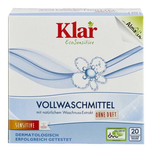 Detergent pentru rufe cu nuci de sapun fara parfum Klar, bio, 1.1 kg