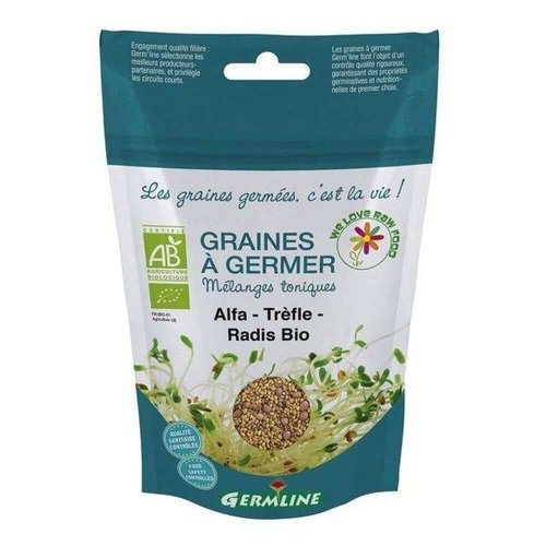 Mix seminte alfalfa, trifoi si ridiche pentru germinat germline, bio, 150 g