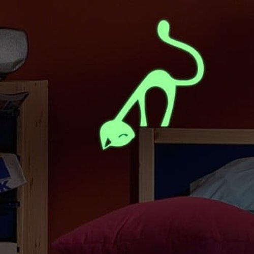 Ambiance - Autocolant fosforescent fanastick cute cat