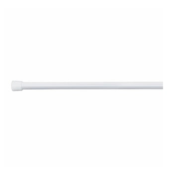 Idesign - Bară perdea pentru cabina de duș cu lungime ajustabilă interdesign, 127 - 221 cm, alb