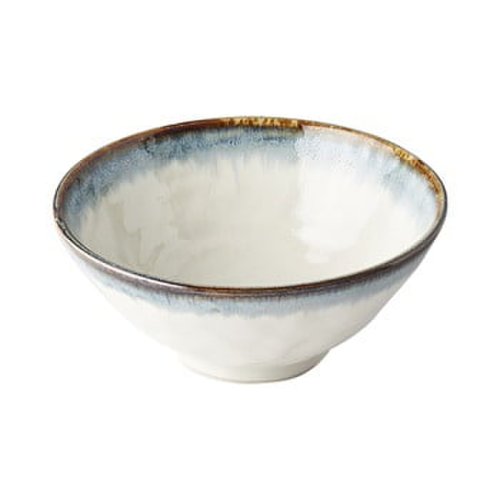 Bol din ceramică pentru udon mij aurora, ø 20 cm, alb