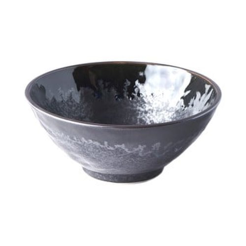 Bol din ceramică pentru udon MIJ Matt, ø 20 cm, negru