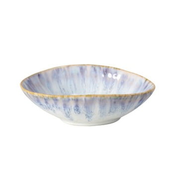 Bol din gresie ceramică Costa Nova Brisa, ⌀ 15 cm, alb - albastru