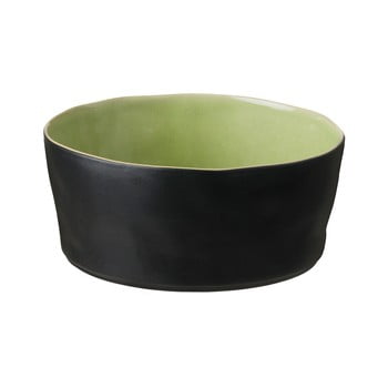 Bol din gresie ceramică Costa Nova Riviera, ⌀ 24 cm, negru-verde
