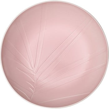 Bol din porțelan Villeroy & Boch Leaf, ⌀ 26 cm, alb-roz