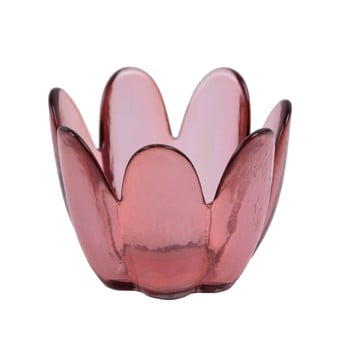 Ego Dekor - Bol din sticlă reciclată go dekor brotes, roz