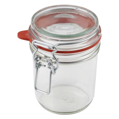 Borcan din sticlă cu închidere ermetică (clip) și garnitură Dr. Oetker Jar, 370 ml