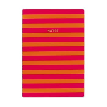 Caiet A4 GO Stationery Stripe, roșu portocaliu