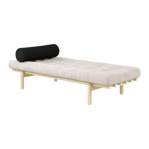 Canapea din catifea reiată Karup Design Next Natural/Ivory
