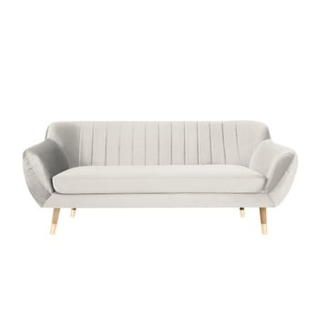 Canapea elegantă cu 3 locuri Mazzini Sofas Benito, crem