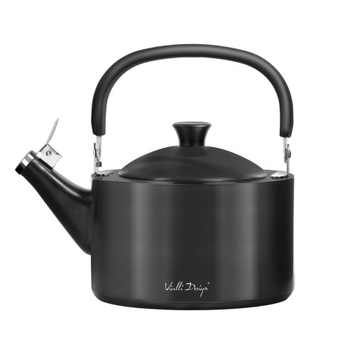 Ceainic cu capac de presiune Vialli Design, 1,5 l, negru
