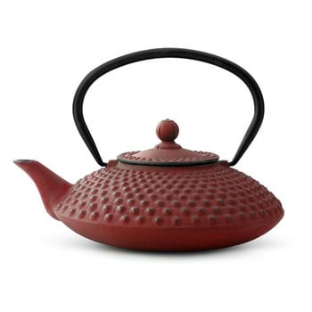 Ceainic din fontă cu infuzor Bredemeijer Xilin, 1,25 litri, roșu