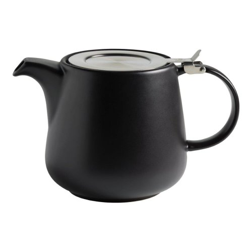 Ceainic din porțelan cu strecurătoare Maxwell & Williams Tint, 1,2 l, negru