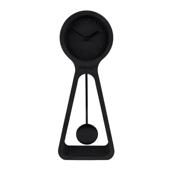 Ceas de masă din beton Zuiver Pendulum, negru