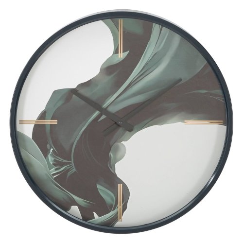 Ceas de perete Mauro Ferretti Mirror, ø 60 cm, verde