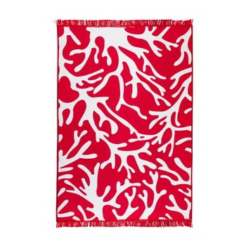 Cihan Bilisim Tekstil - Covor reversibil coral reef, 120 x 180 cm, alb - roşu
