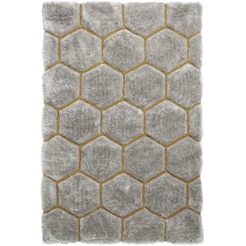 Covor Think Rugs Noble House, 120 x 170 cm, gri - galben