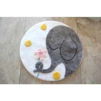 Covoraș de baie Confetti Bathmats Elephant, Ø 90 cm