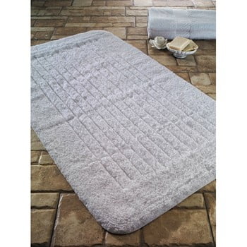 Covoraș de baie din bumbac Confetti Bathmats Cotton Stripe, 60 x 100 cm, alb