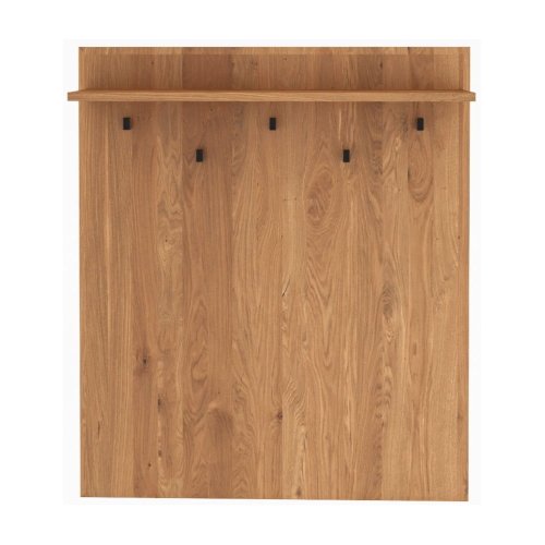 Cuier de perete cu raft din lemn de stejar Abies – The Beds
