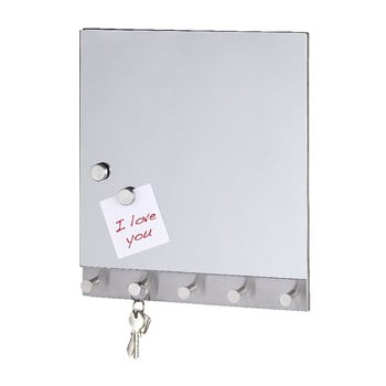 Cuier magnetic pentru haine/chei Wenko Mirror Big, 30 x 34 cm