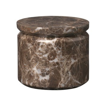 Cutie de depozitare din marmură Blomus Marble, ø 9 cm, maro