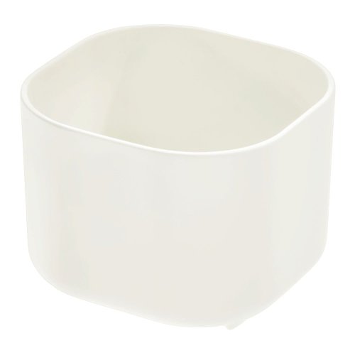 Cutie pentru depozitare iDesign Eco Bin, 9,14 x 9,14 cm, alb