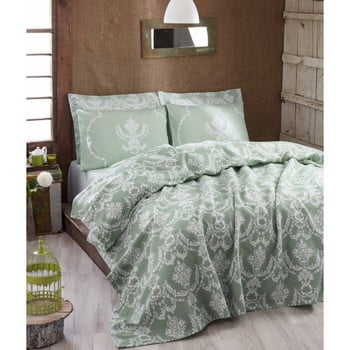 Eponj Home - Cuvertură subțire de pat pure water green, 200x235 cm