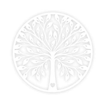Evila Originals - Decorațiune de perete tree, alb