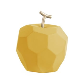 Decorațiune din beton PT LIVING Origami Apple, galben ocru mat