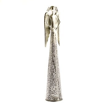 Decorațiune metalică în formă de înger Dakls Angel, înălțime 57 cm