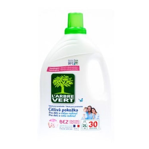 Detergent lichid pentru piele sensibilă l´arbre vert sensitive, 2 l