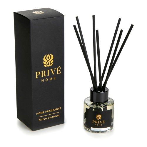 Difuzor de parfum cu bețișoare Privé Home Safran - Ambre Noir, 50 ml