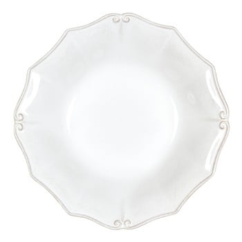 Farfurie din ceramică pentru supă Costa Nova Barroco, Ø 24 cm, alb